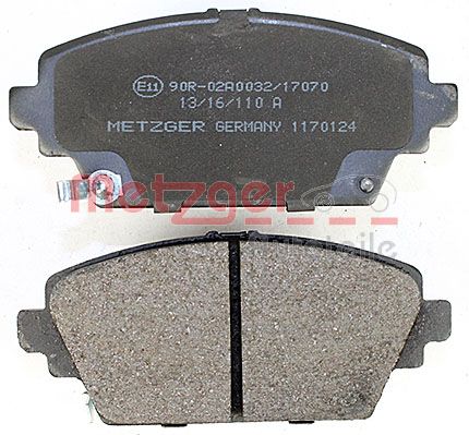 METZGER 1170124 Bremsbelagsatz, Scheibenbremse